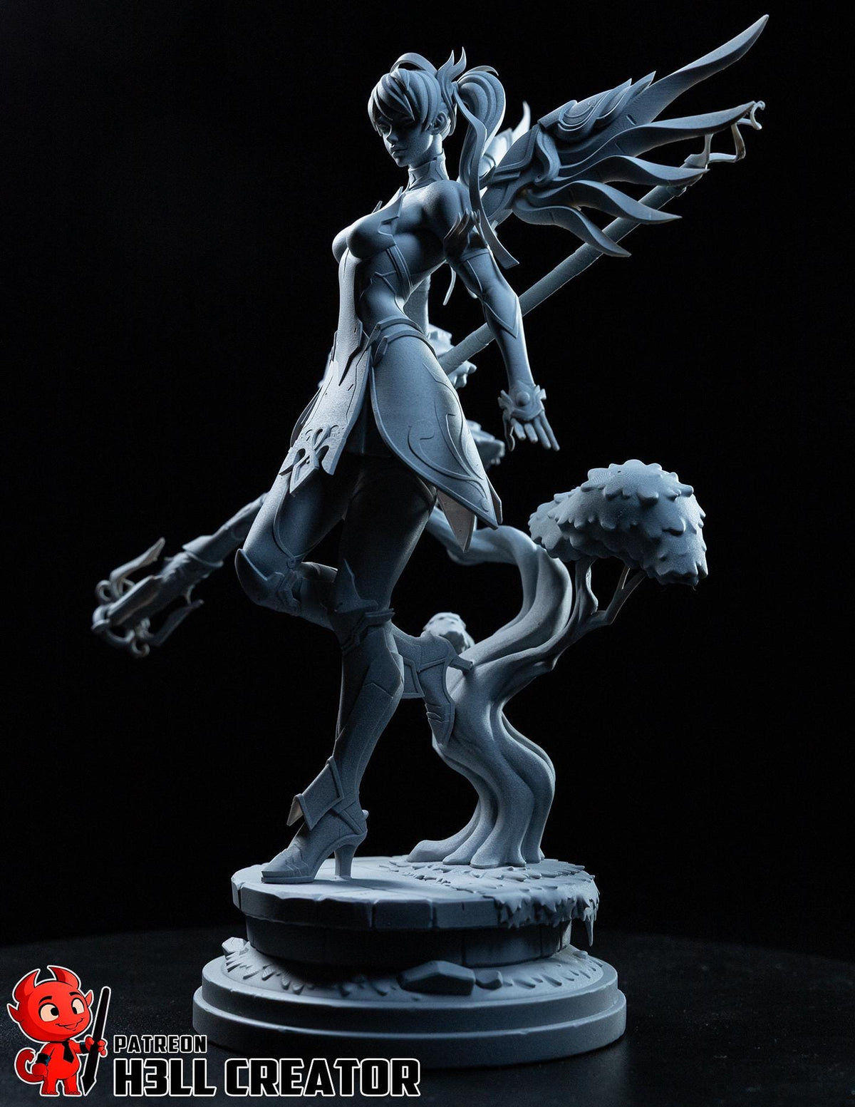 Mercy Figure - Overwatch - resin tabletop miniature alternate angle