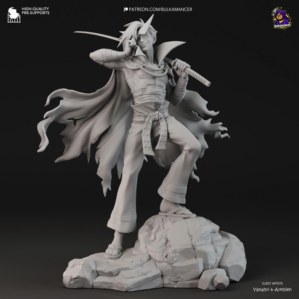 Kamina Gurren Lagann Figure - resin miniature view 6