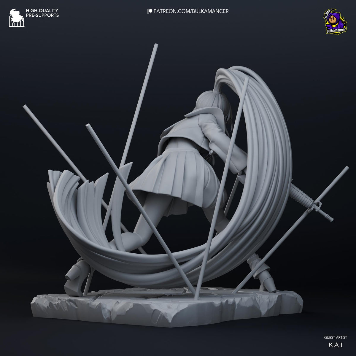 Naima Usseewa song by Ado Figure - resin miniature view 5