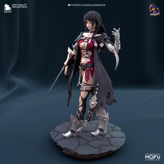 Velvet Crowe Tales of Berseria Figure - resin tabletop miniature alternate angle