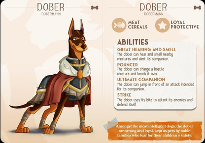 Dobermann Dog Animal Companion Miniature - resin tabletop miniature alternate angle