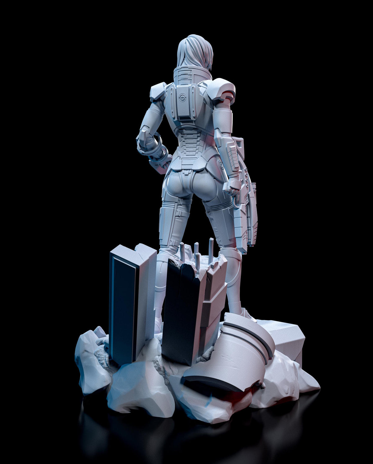 Commander Shepard Figure - Mass Effect - paintable tabletop miniature product view
