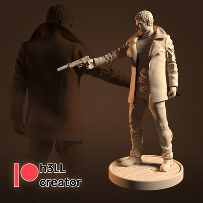 Chris Redfield 1 12 Resident Evil Gift Him Her Figure - 3D printed miniature detail view