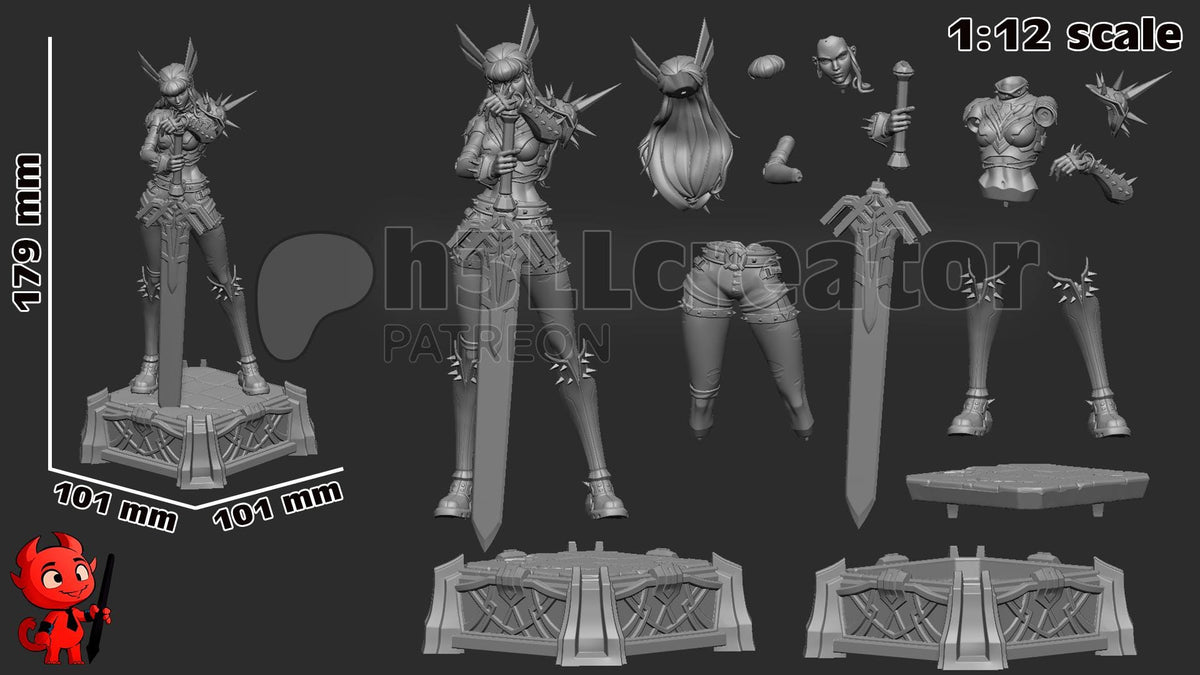 Magik Figure - Marvel Rivals - resin miniature view 5