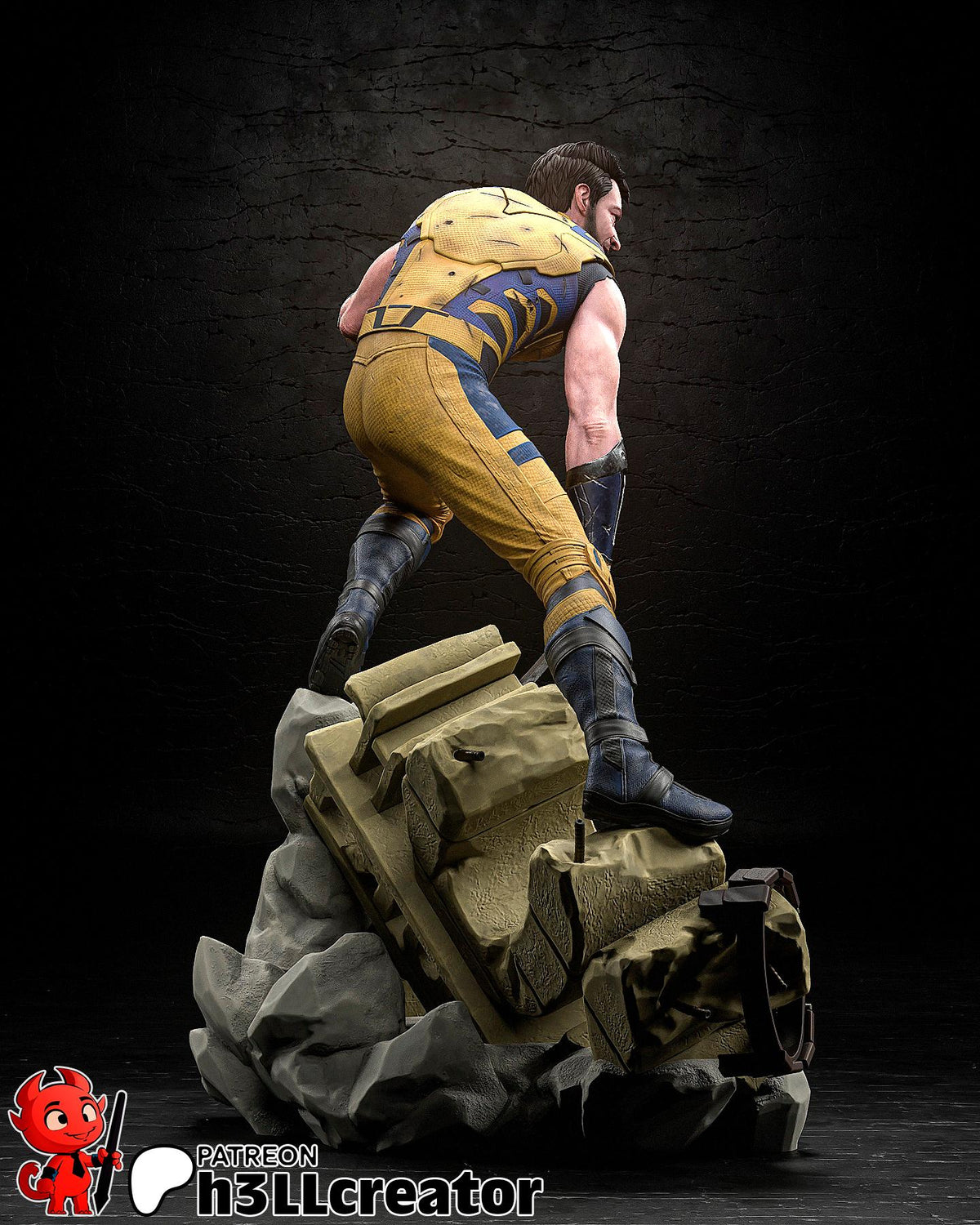 Wolverine Figure - resin miniature view 5