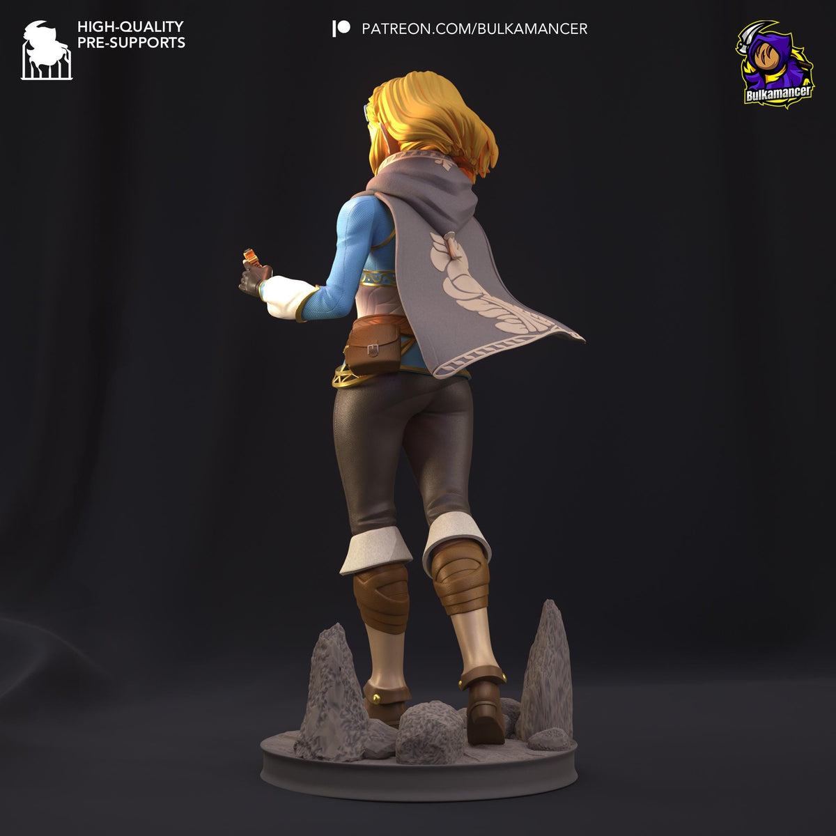 Zelda Tears of the Kingdom Figure - resin tabletop miniature alternate angle
