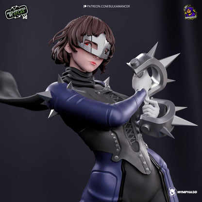 Makoto Figure - Persona 5 - resin tabletop miniature alternate angle
