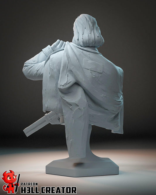 Harry Disco Elysium Bust - resin tabletop miniature alternate angle