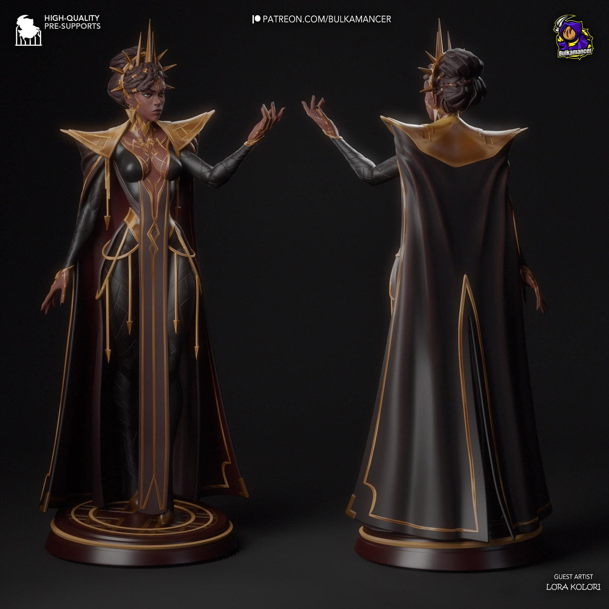 Mel Medarda Mel Figure - League of Legends - resin tabletop miniature alternate angle