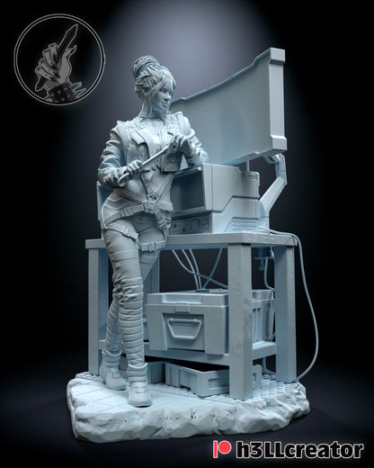Panam Palmer Figure - Cyberpunk 2077 - 3D printed miniature detail view