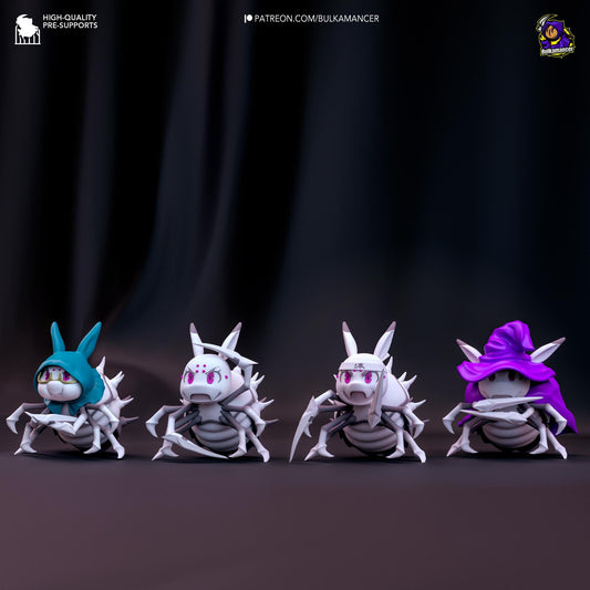 Kumoko Spiders So'm a Spider Chibi Figure - resin tabletop miniature front view
