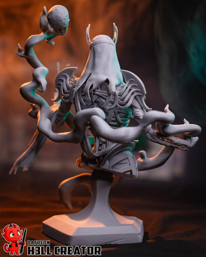 Vecna Dunegons & Dragons Bust - resin tabletop miniature alternate angle