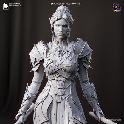 Minthara Figure - Baldur's Gate 3 - 3D printed miniature detail view