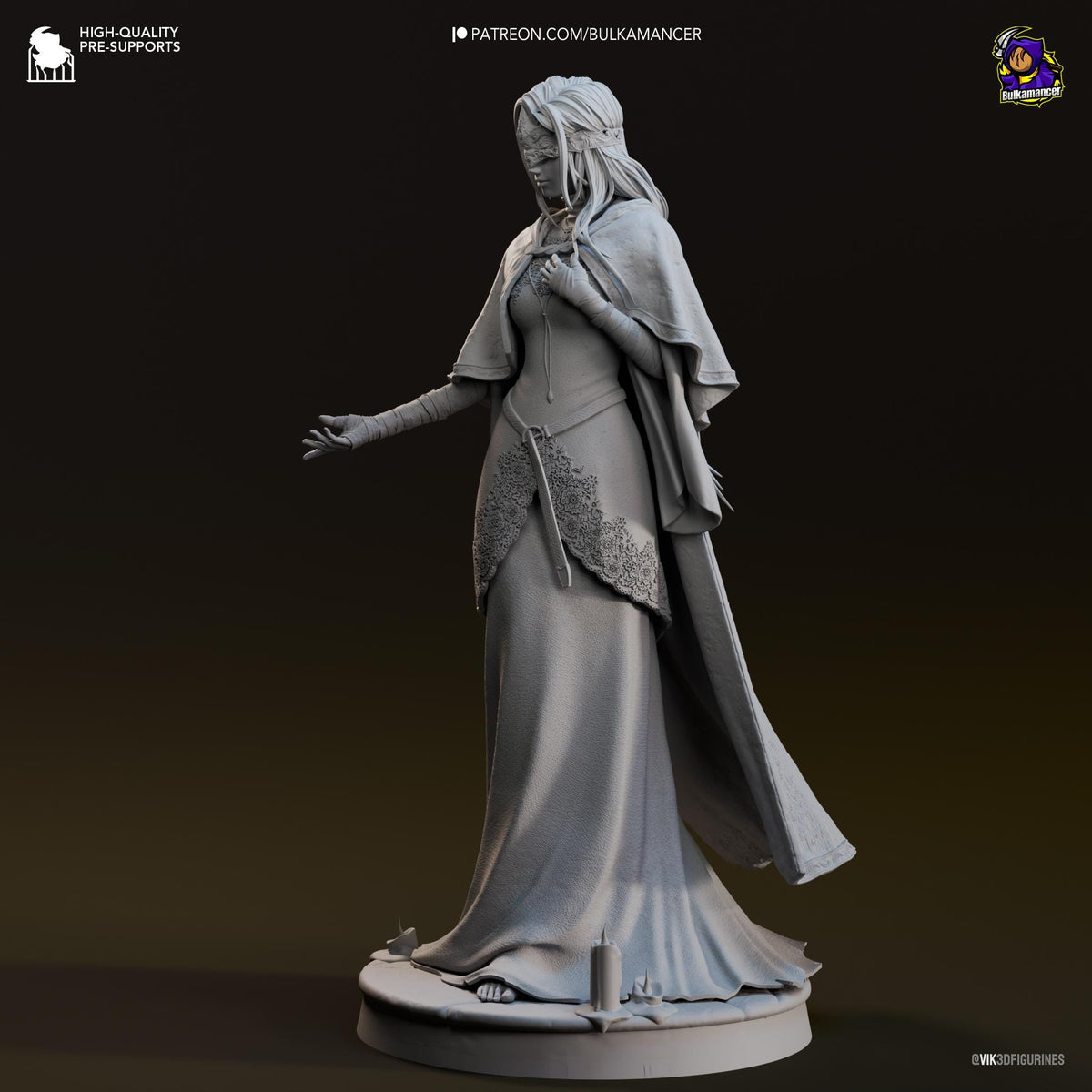 Fire Keeper Figure - Dark Souls 3 - resin miniature view 6