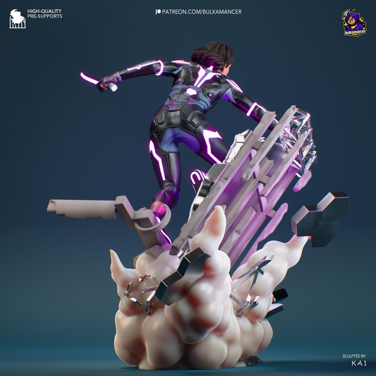Mio Split Fiction Figure - 3D printed miniature detail view