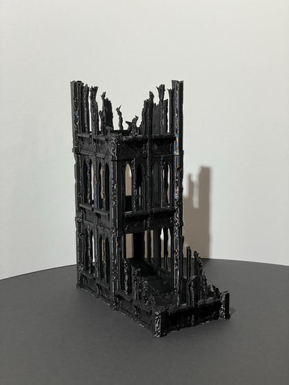 Ancient Gothic Ruin Dice Tower - resin miniature view 5