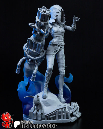 Jinx Figure - Arcane - resin miniature view 6