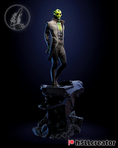 Thane Krios Figure - Mass Effect - resin tabletop miniature front view