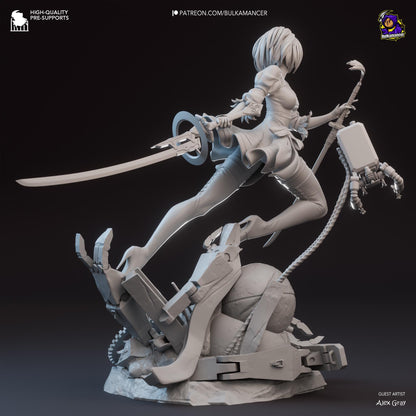 2B Figure - NieR: Automata - resin miniature view 6