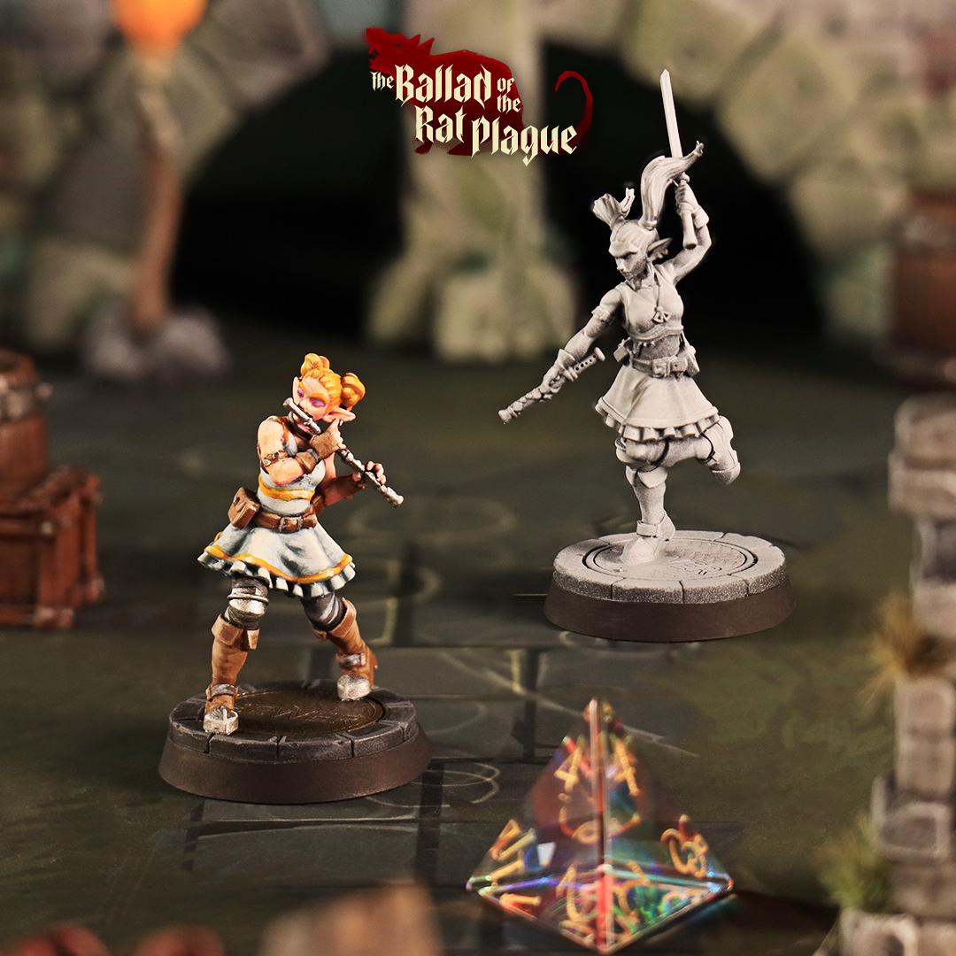 First Paint Kit: Army Painter Warpaints Fanatic Starter Set, basecoating brush and resin elf bard miniature