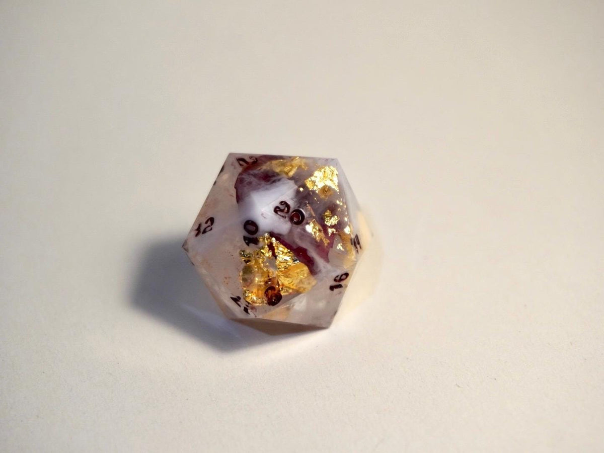 Chonky D20 Die - RPG dice accessory detail view