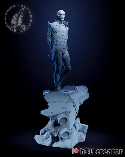 Thane Krios Figure - Mass Effect - 3D printed miniature detail view