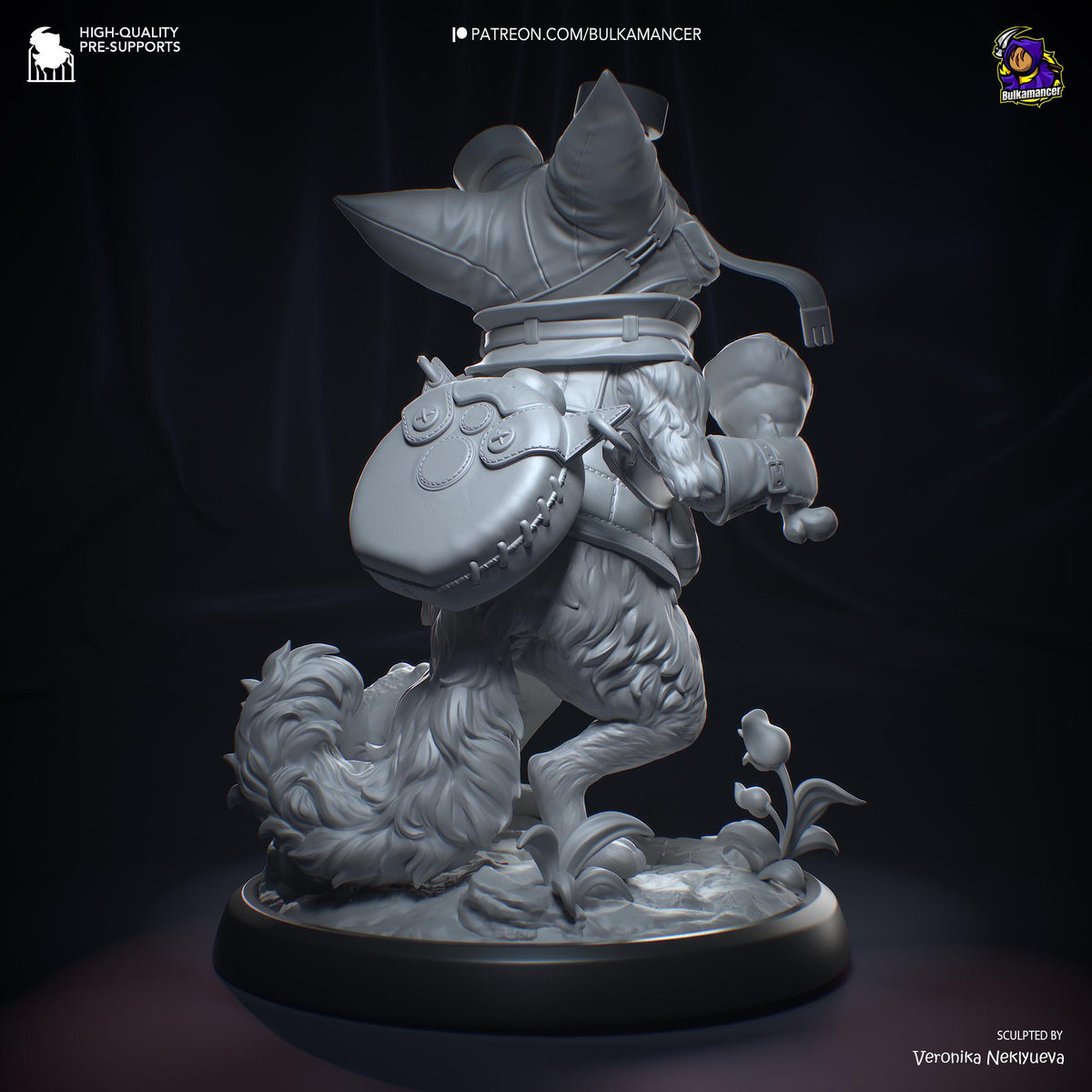 Palico and Toad Figure - Monster Hunter Wilds - resin miniature view 6