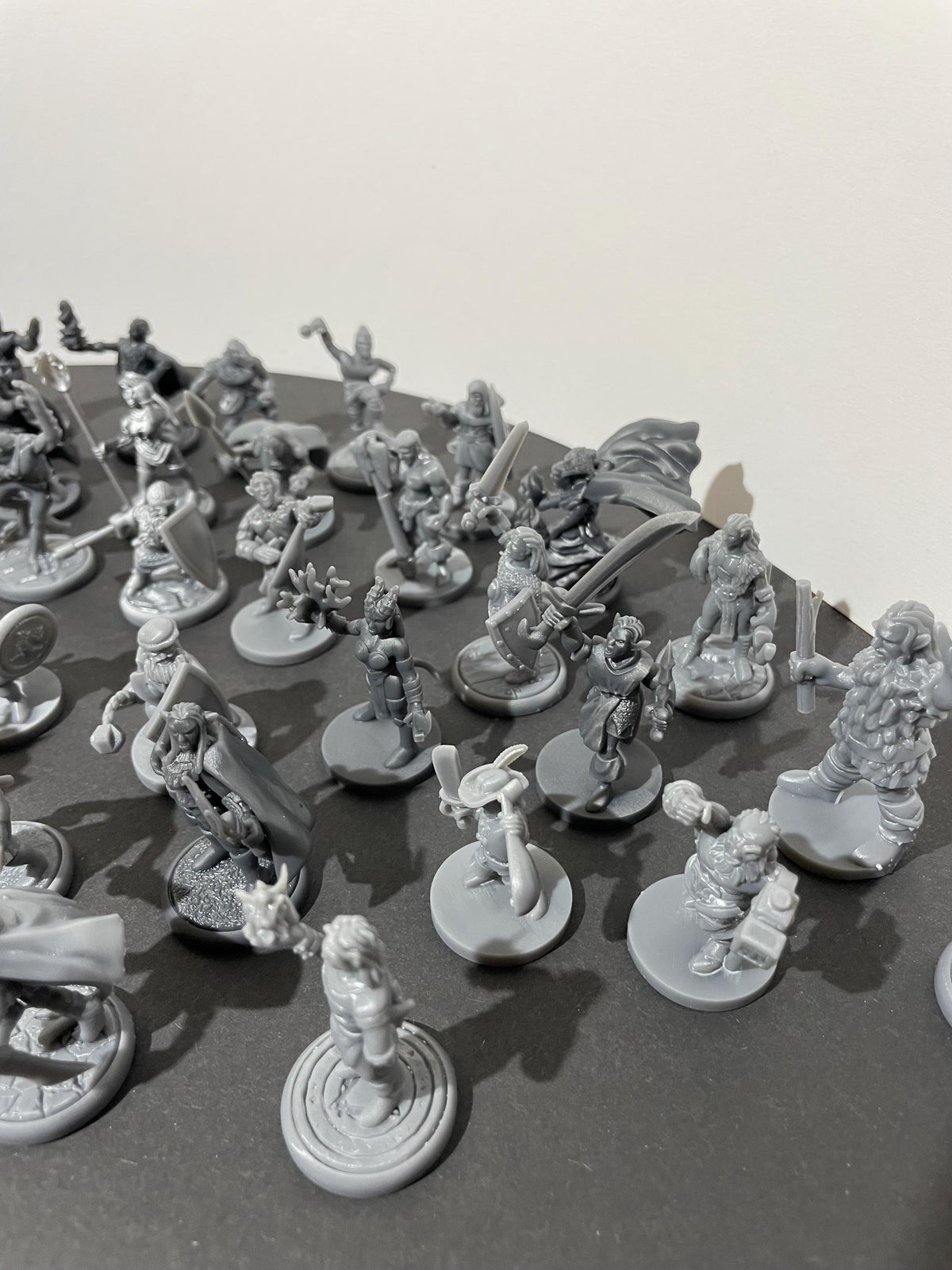 47 Miniature Set - Various Races and Classes - paintable tabletop miniature product view