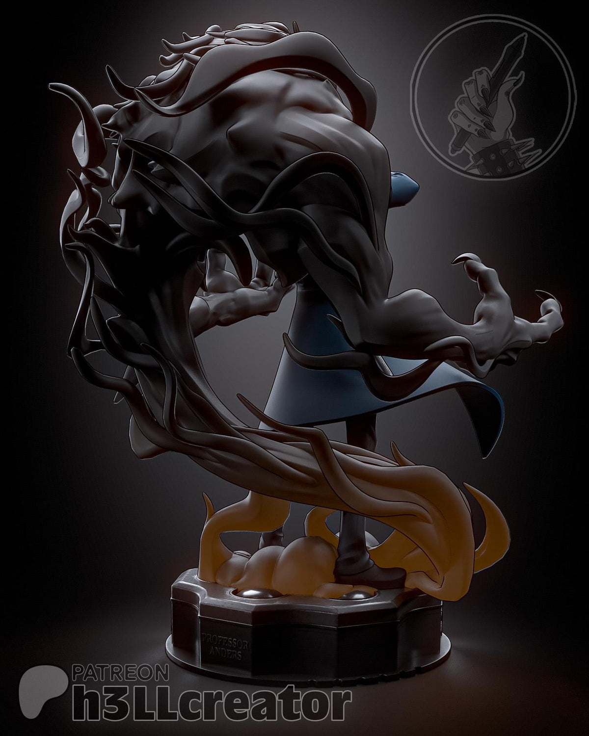 Percival de Rolo The Legend of Vox Machina Figure - 3D printed miniature detail view