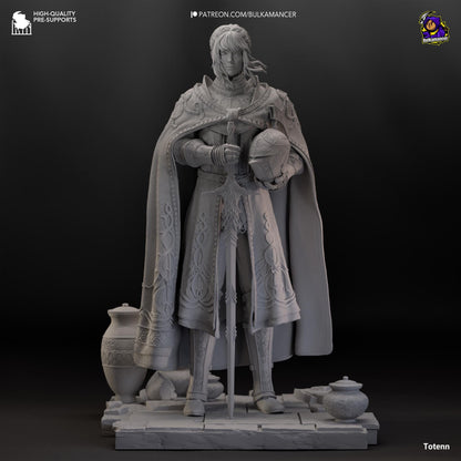 Needle Knight Leda Figure - Elden Ring - paintable tabletop miniature product view