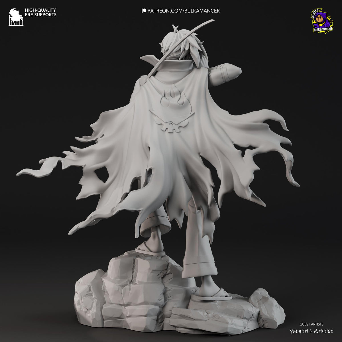 Kamina Gurren Lagann Figure - paintable tabletop miniature product view