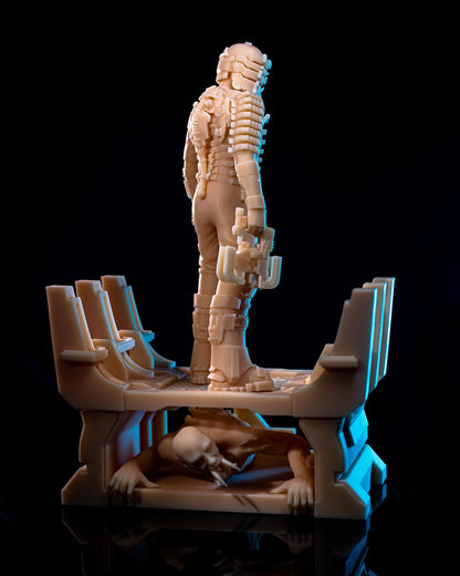 Isaac Clarke Dead Space Figure - 3D printed miniature detail view