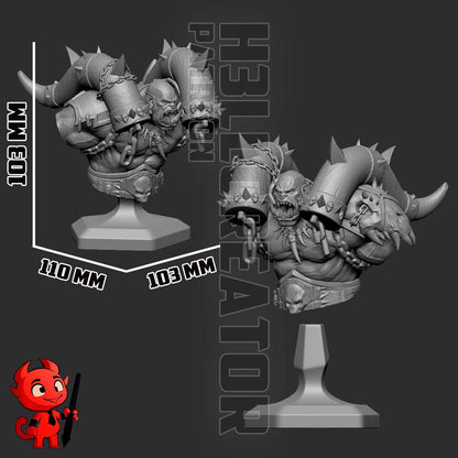 Garrosh Hellscream Bust - World of Warcraft - resin miniature view 7