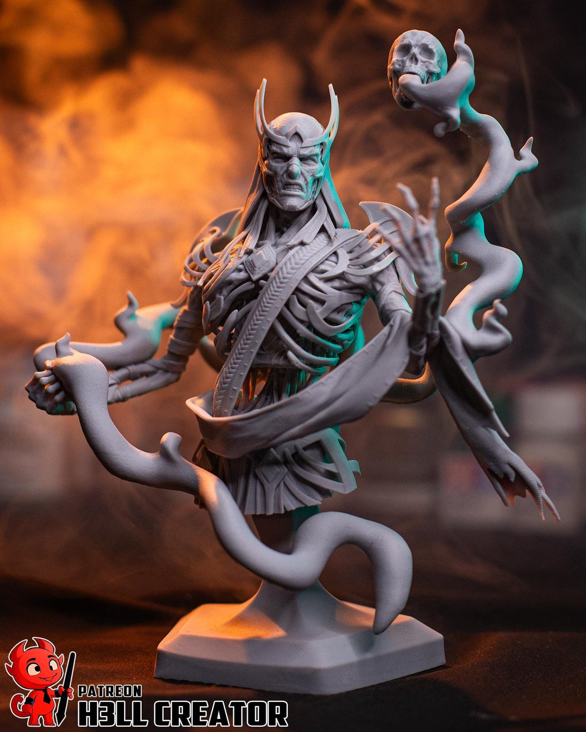 Vecna Bust - Baldur's Gate 3 - resin tabletop miniature front view