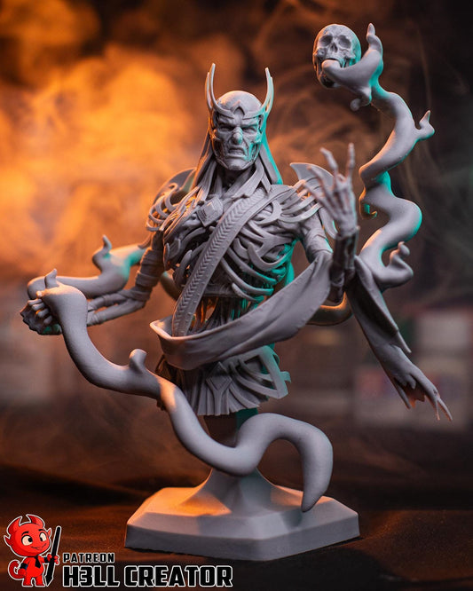 Vecna Bust - Baldur's Gate 3 - resin tabletop miniature front view