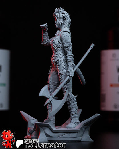 Karlach Figure - Baldur's Gate 3 - 3D printed miniature detail view