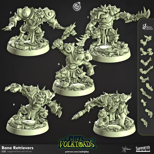 Grung Fighter Miniature - resin tabletop miniature front view