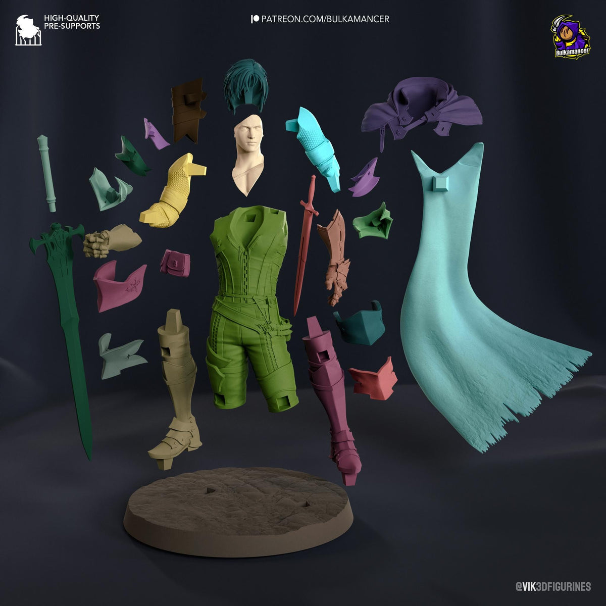 Clive Rosfield Figure - Final Fantasy XVI - resin miniature view 8