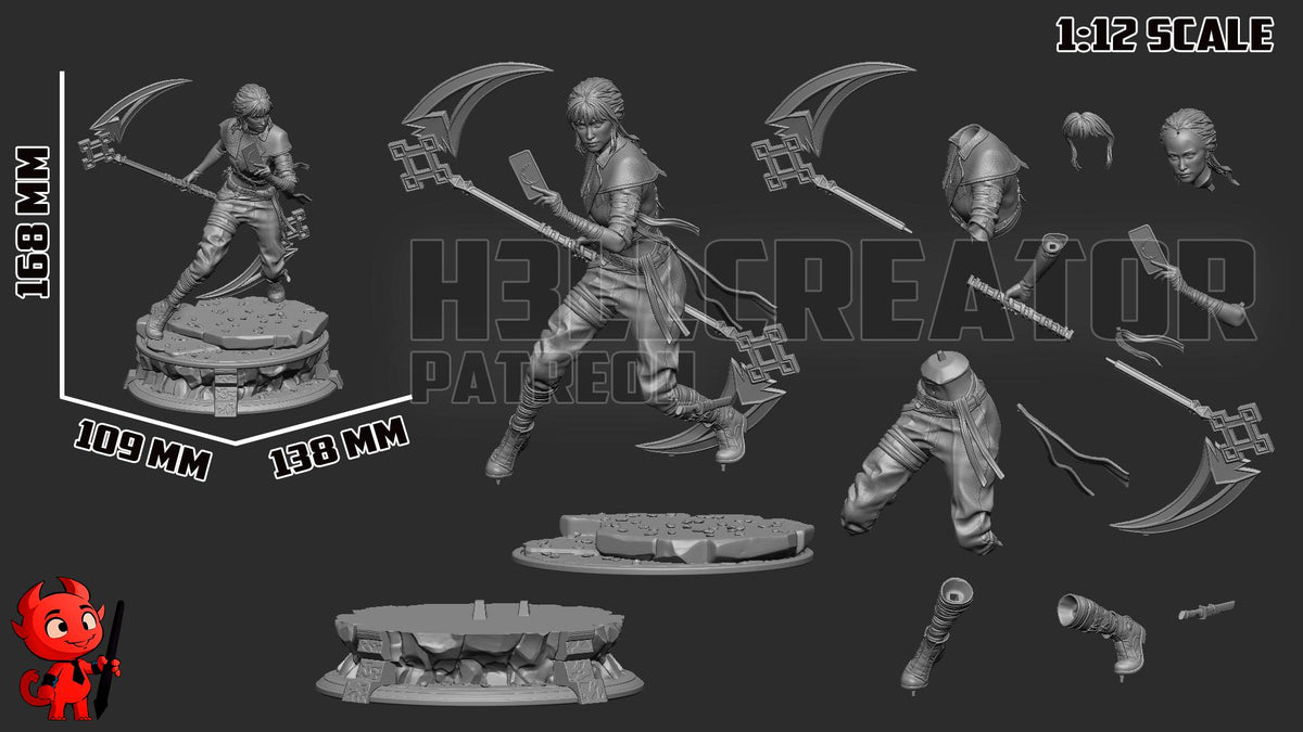 Sciel Figure - Clair Obscur: Expedition 33 - resin miniature view 8