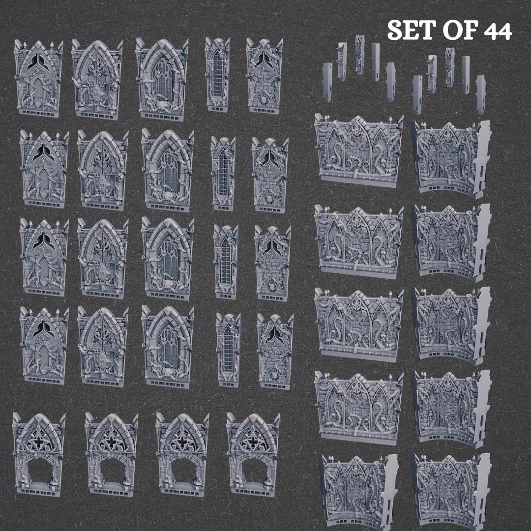 Terrain - 3D printed miniature detail view