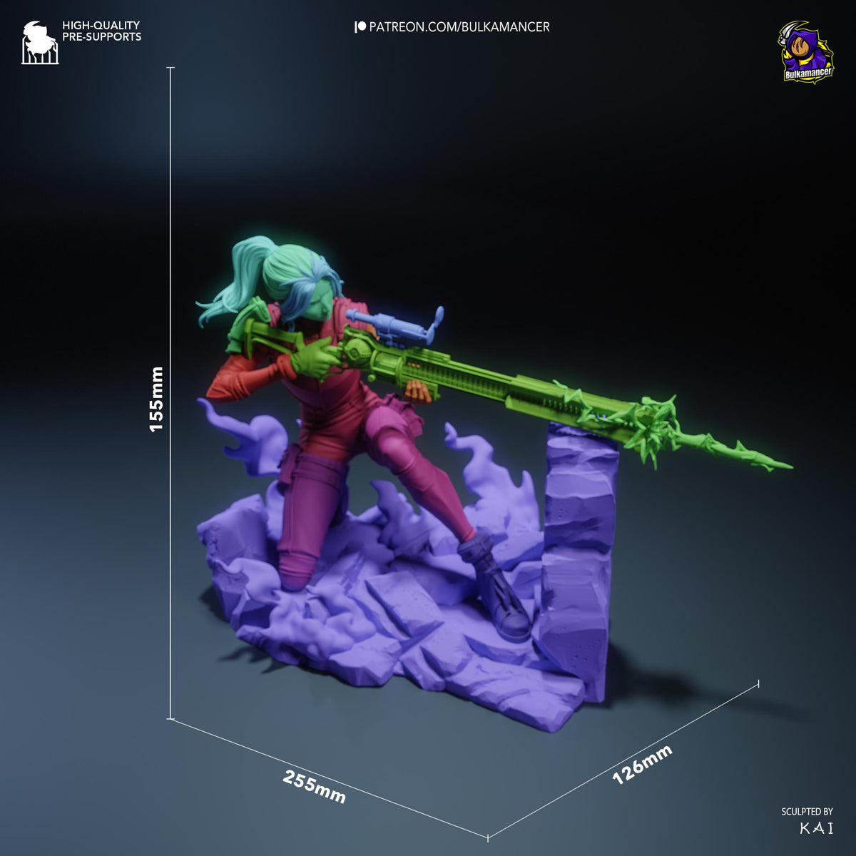Caitlyn Figure - Arcane - resin miniature view 7