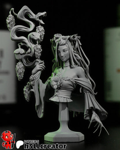 Fearne Bust - resin tabletop miniature front view