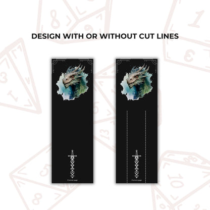 Bookmarks - printable tabletop RPG resource preview
