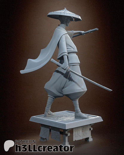 Mizu Blue Eye Samurai Figure - resin miniature view 6