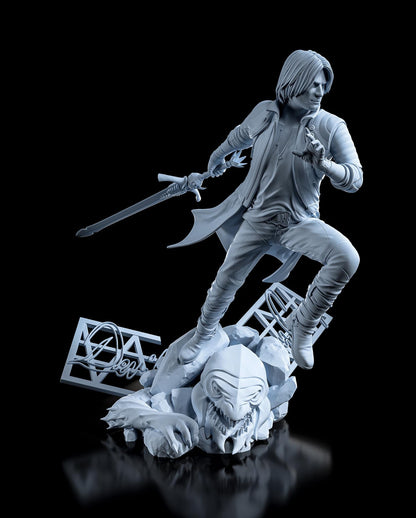 Dante Figure - 3D printed miniature detail view