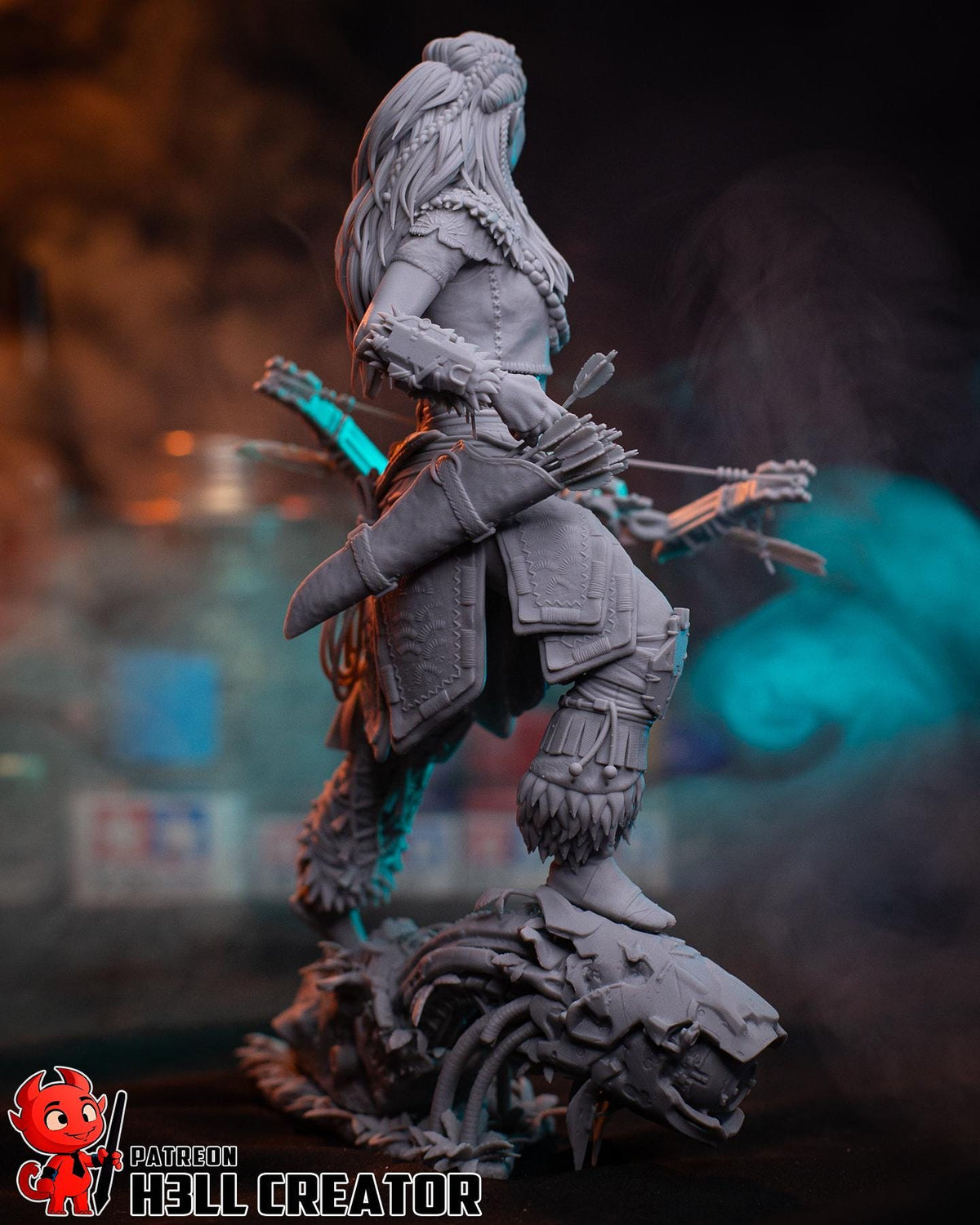 Aloy Horizon Zero Dawn Figure - paintable tabletop miniature product view