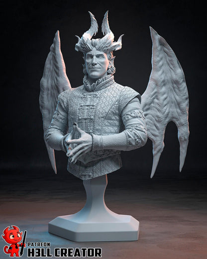 Raphael Bust - Baldur's Gate 3 - paintable tabletop miniature product view