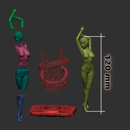 Cortana Figure - paintable tabletop miniature product view