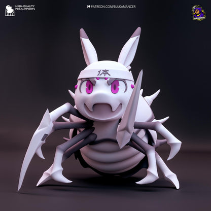 Kumoko Spiders So'm a Spider Chibi Figure - 3D printed miniature detail view