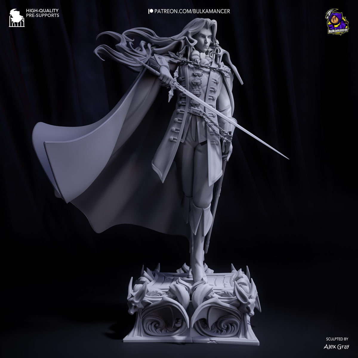 Alucard Castlevania Figure - resin miniature view 6